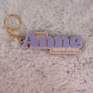 Porte clé personnalisé Anne