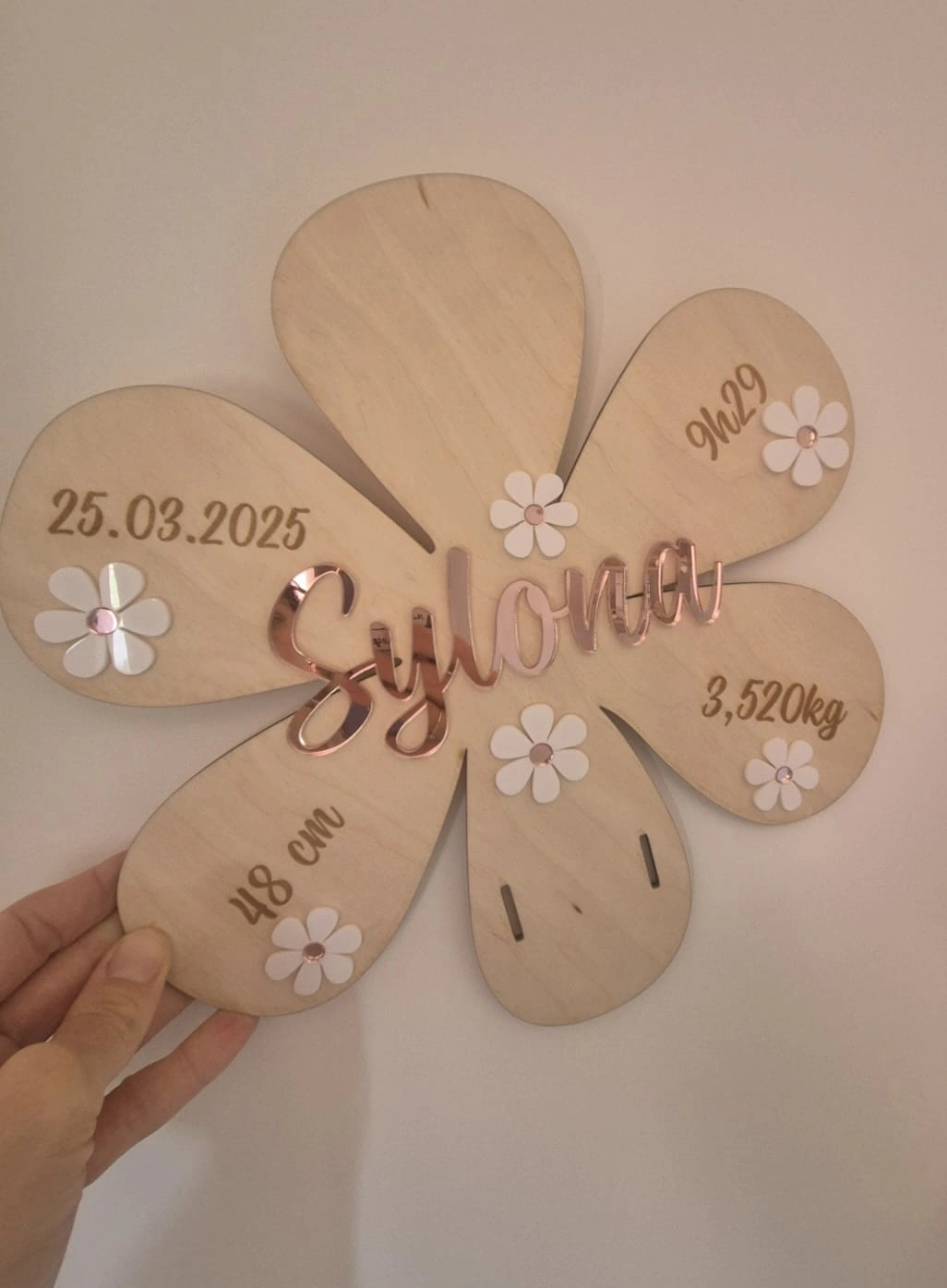 Plaque naissance marguerite – Image 2