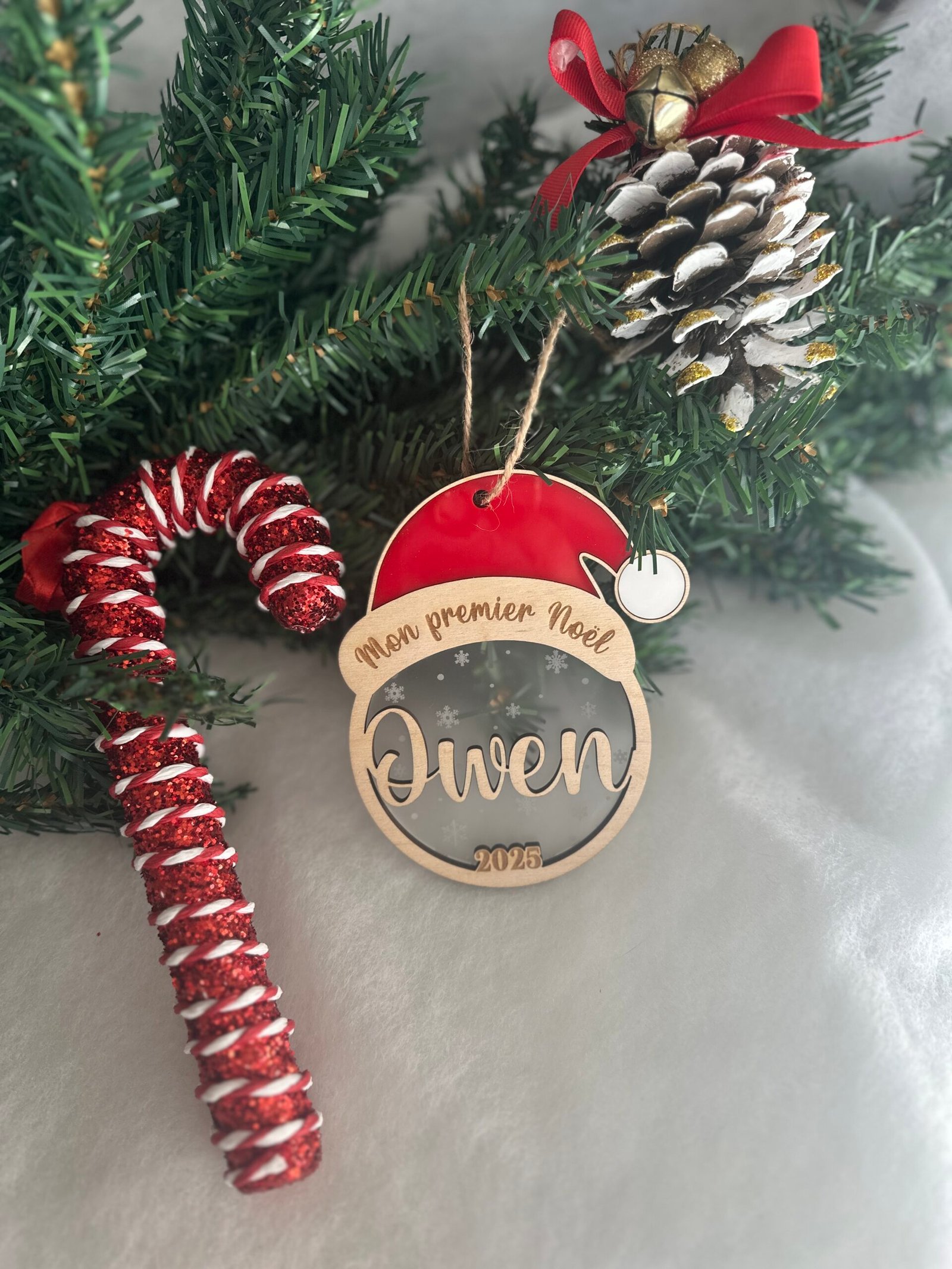 Boule de Noël - Père Noël personnalisée