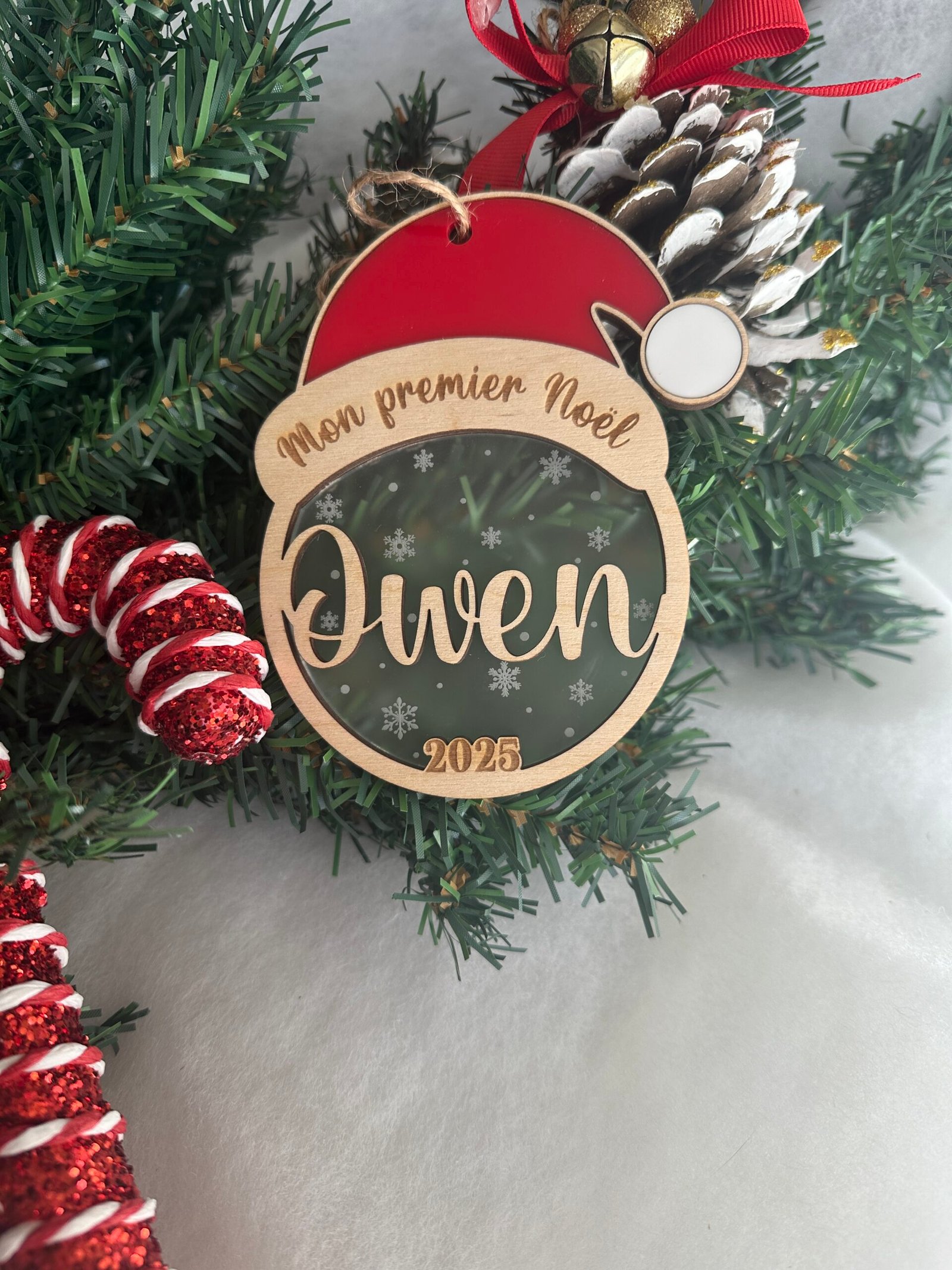 Boule de Noël - Père Noël personnalisée