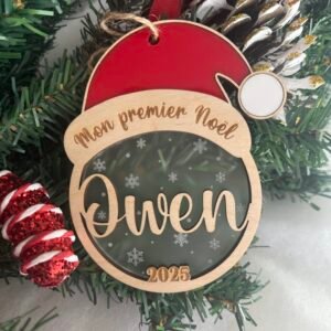 Boule de Noël - Père Noël personnalisée